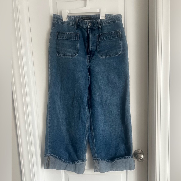 Free Assembly Cuff Leg Blue Jeans | 12 - Picture 2 of 6